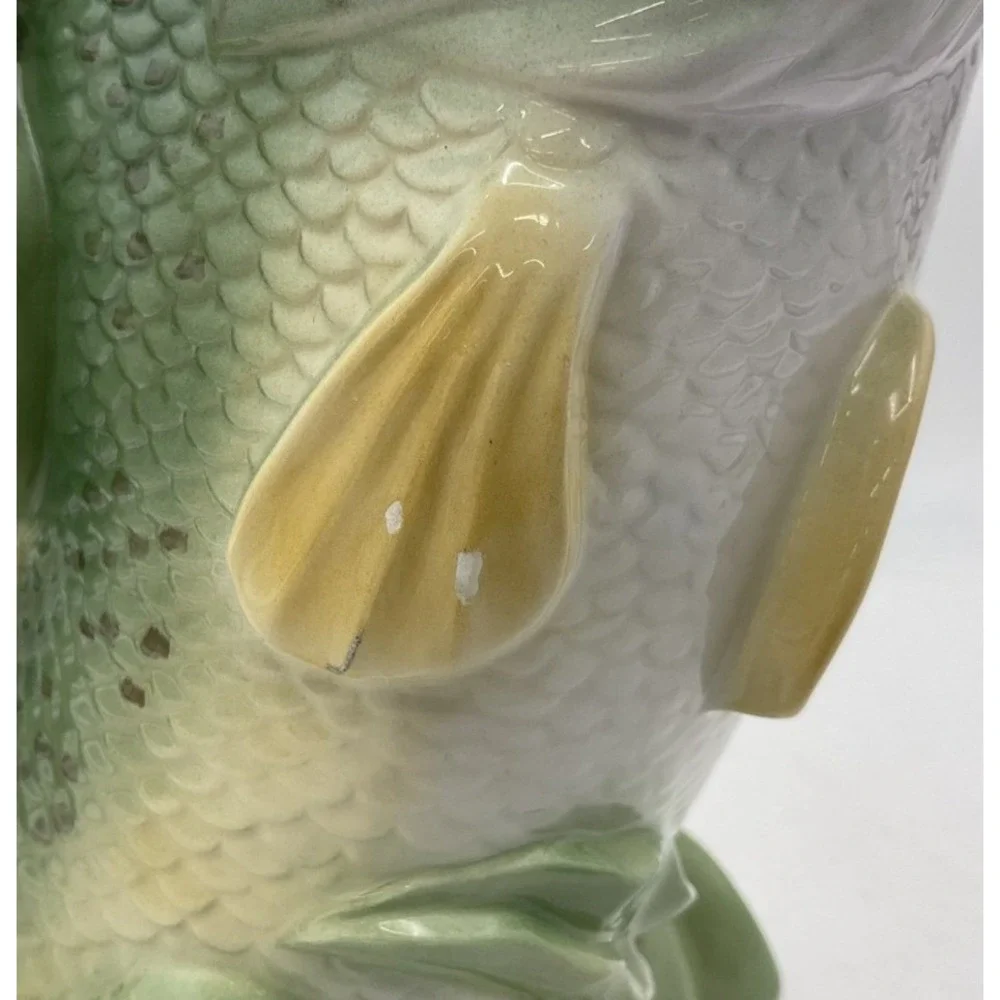 Lenox Riverwood by Catherine McClung Ceramic Fish Pitcher 11-1/2